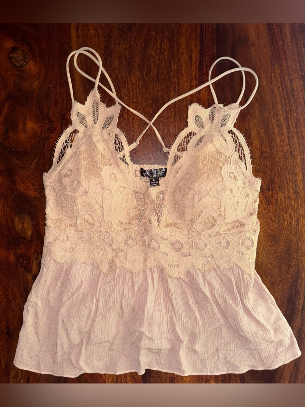 Tan Flowy Tank Top